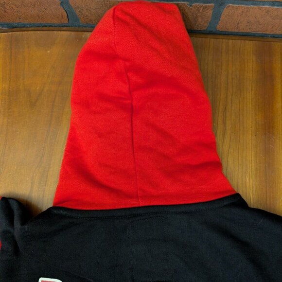ROLLING STONES RALEIGH ZIP CODE TOUR 2015 OFFICIAL HOODIE PULLOVER MEDIUM RED - Picture 14 of 16